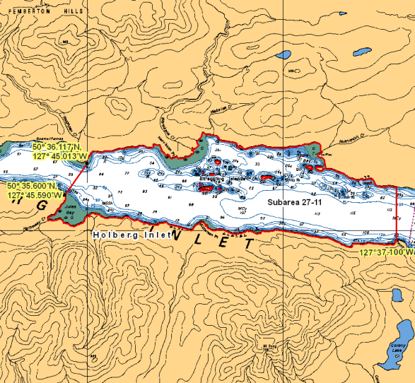 Map - Holberg Inlet