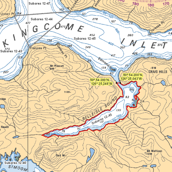 Map - Belleisle Sound