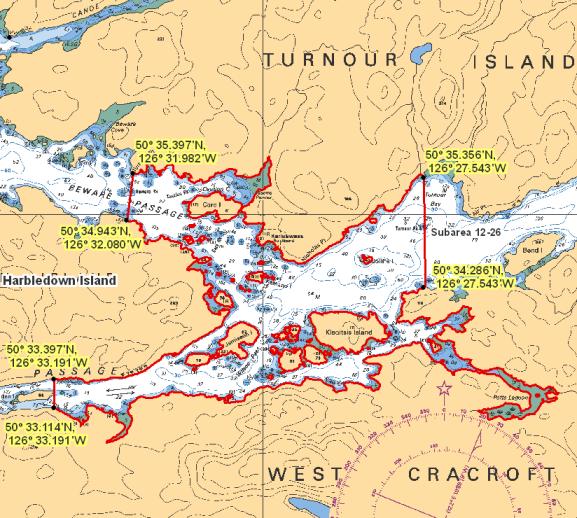 Map - Lower Clio Channel