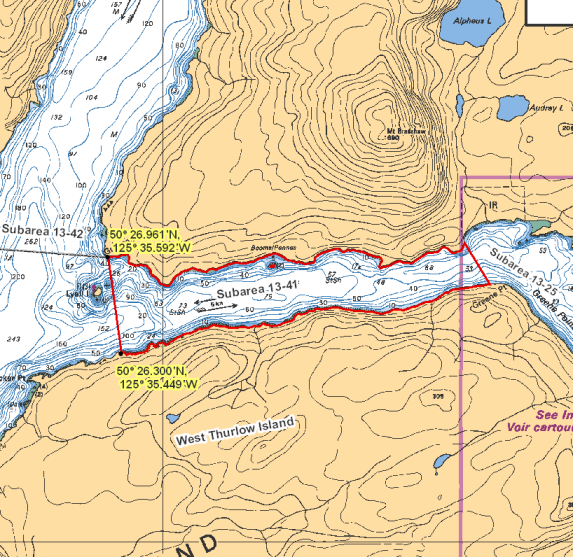 Map - Chancellor Channel East