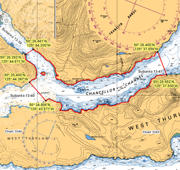 Map - Chancellor Channel West