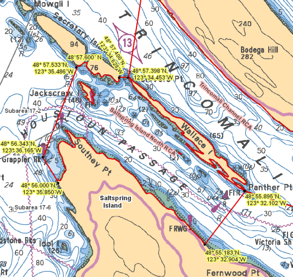 Map - Saltspring Island North