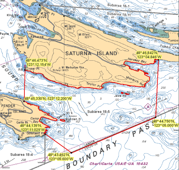 Map - Frederick Island