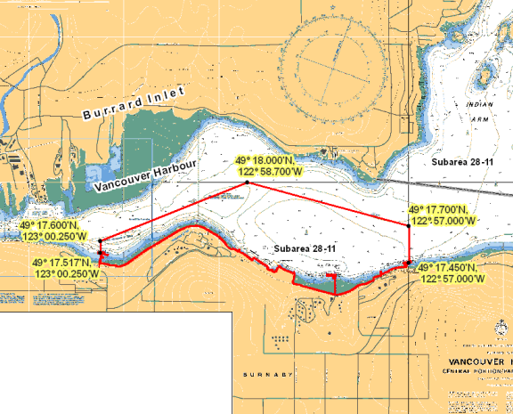 Map - Eastern Burrard Inlet