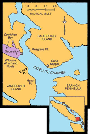 Map: Cowichan Bay closure