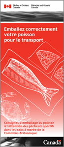 Illustration : Page couverture de la brochure : Emballez correctement votre poisson pour le transport