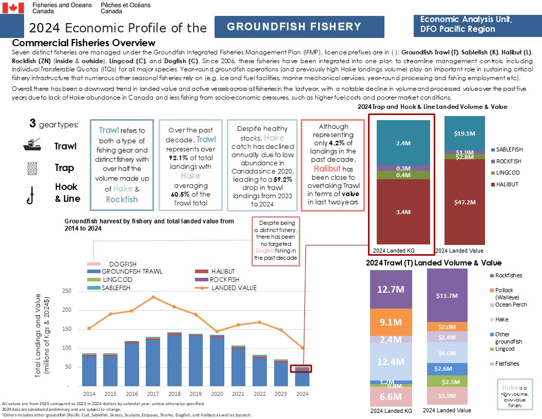 2024 Economic Profile of the Groundfish Fishery, Commercial fisheries overview