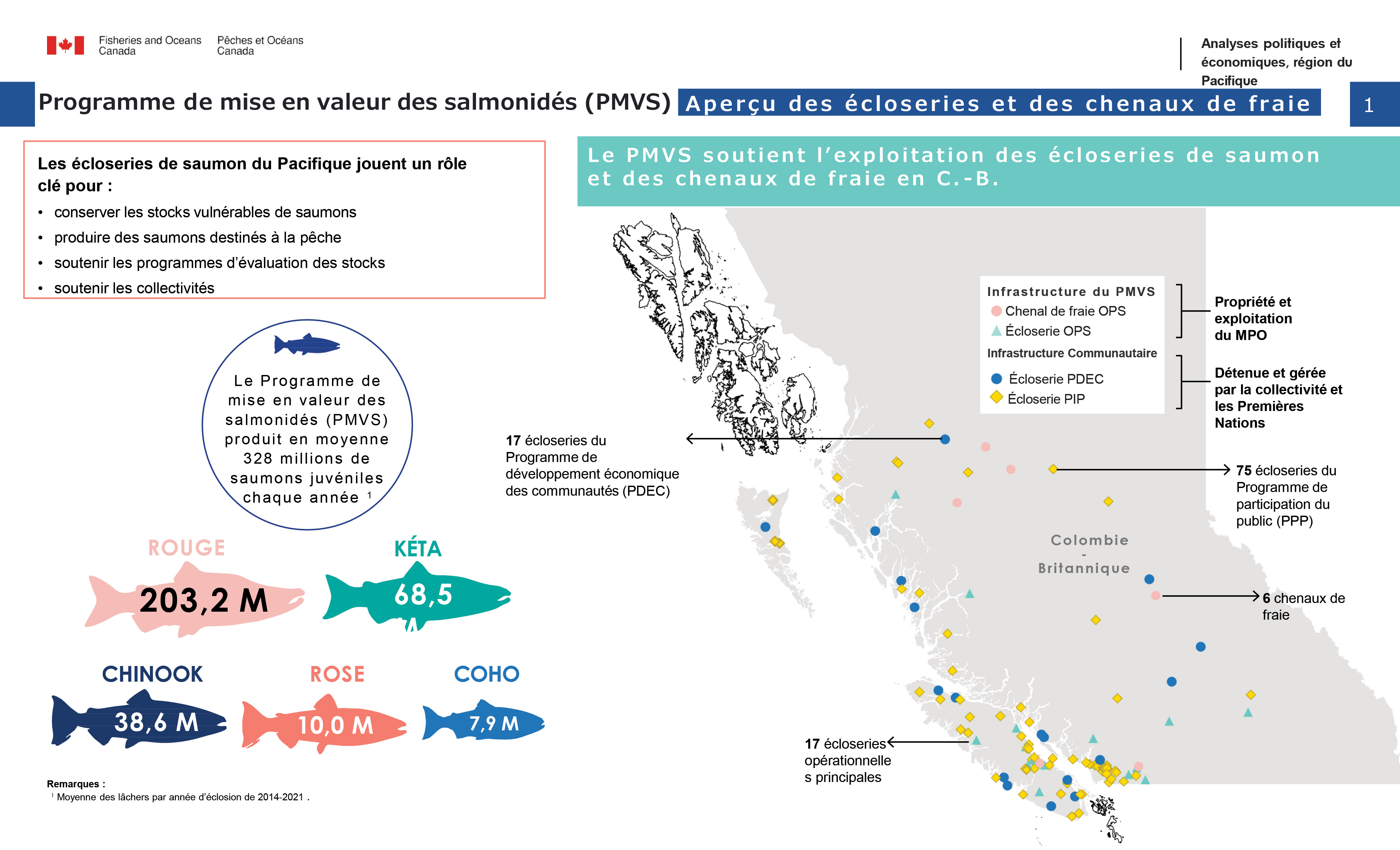 Programme de mise en valeur des salmonidés (PMVS), aperçu