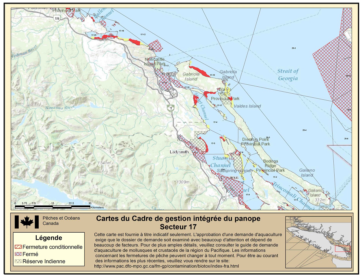 Map: Pacific Region Fisheries Management Area 17