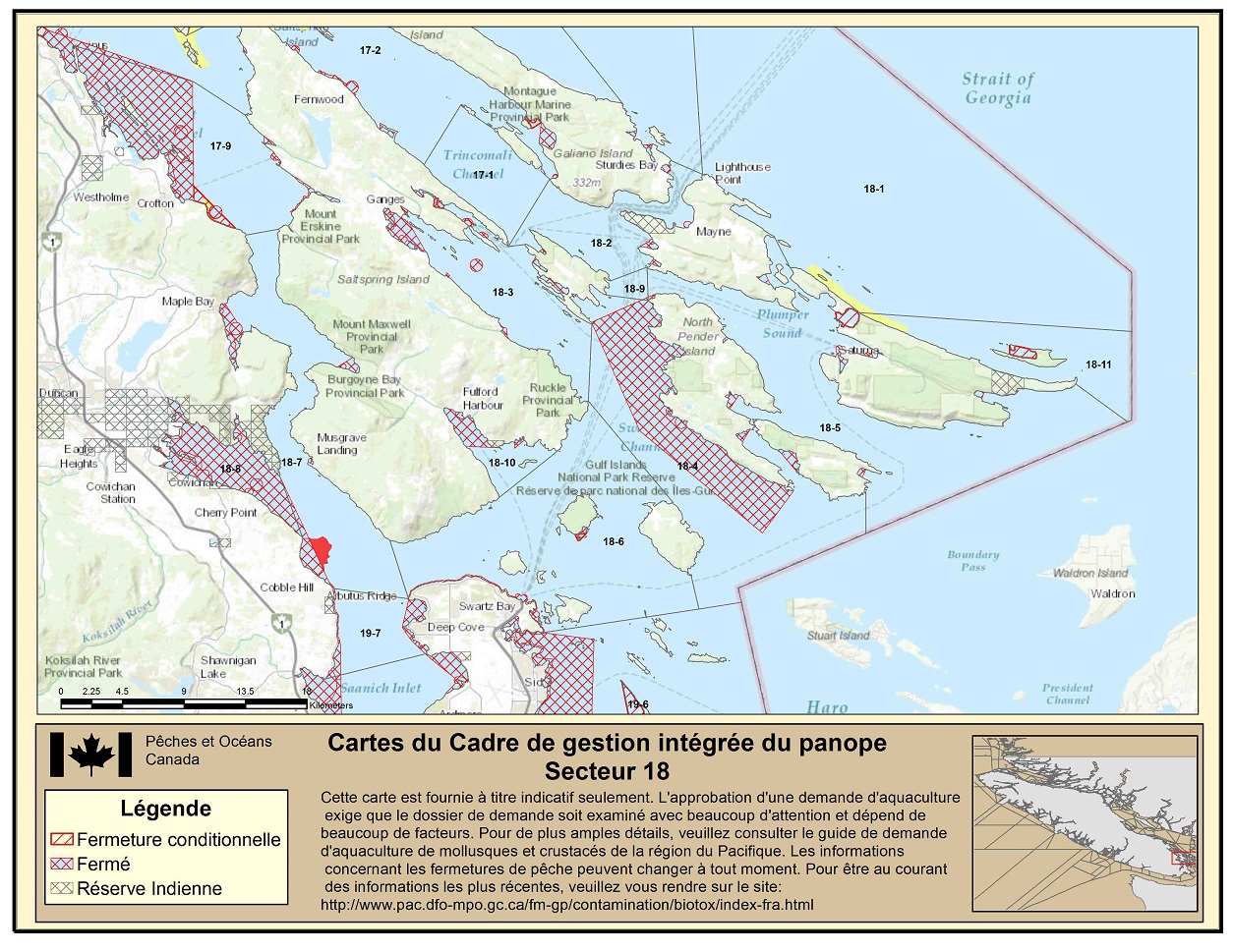 Map: Pacific Region Fisheries Management Area 18