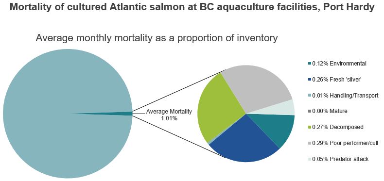 Mortality of cultured Atlantic salmon at BC aquaculture facilities, Port Hardy