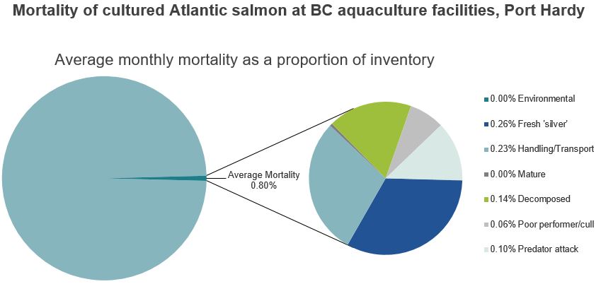 Mortality of cultured Atlantic salmon at BC aquaculture facilities, Port Hardy