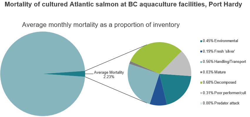 Mortality of cultured Atlantic salmon at BC aquaculture facilities, Port Hardy