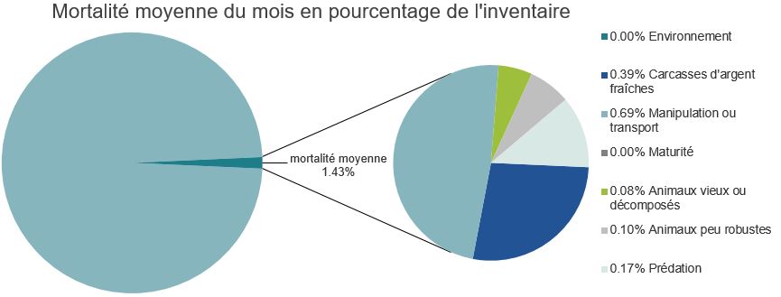 Mortalité des saumons alantiques d'élevage dans les sites d'aquaculture C-B, Port Hardy
