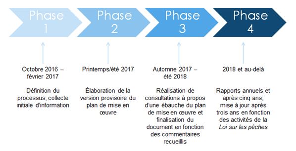 Les phases de le plan de mise en œuvre de la PSS 2018-2022