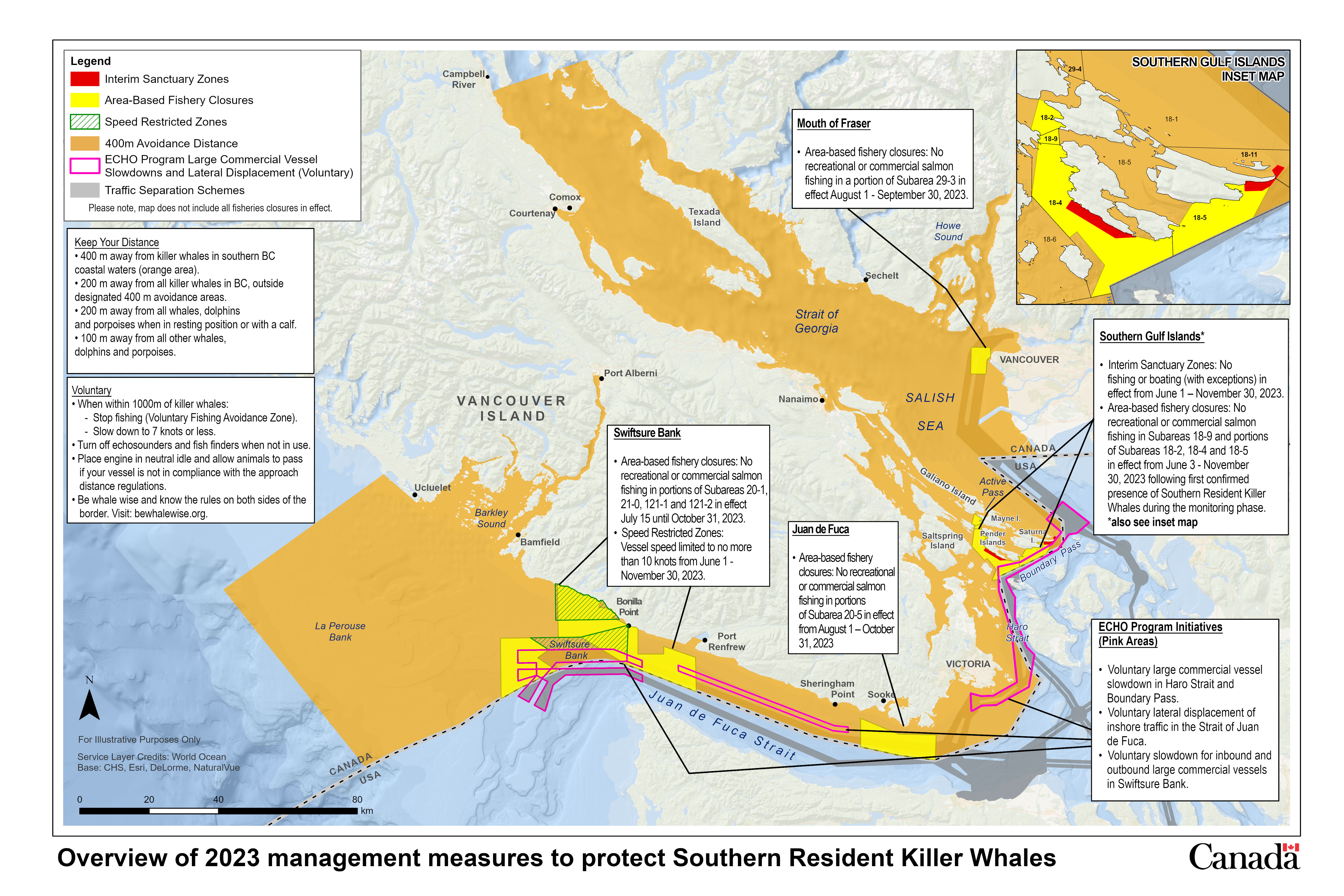 Overview of management measures to support Southern Resident killer whale recovery