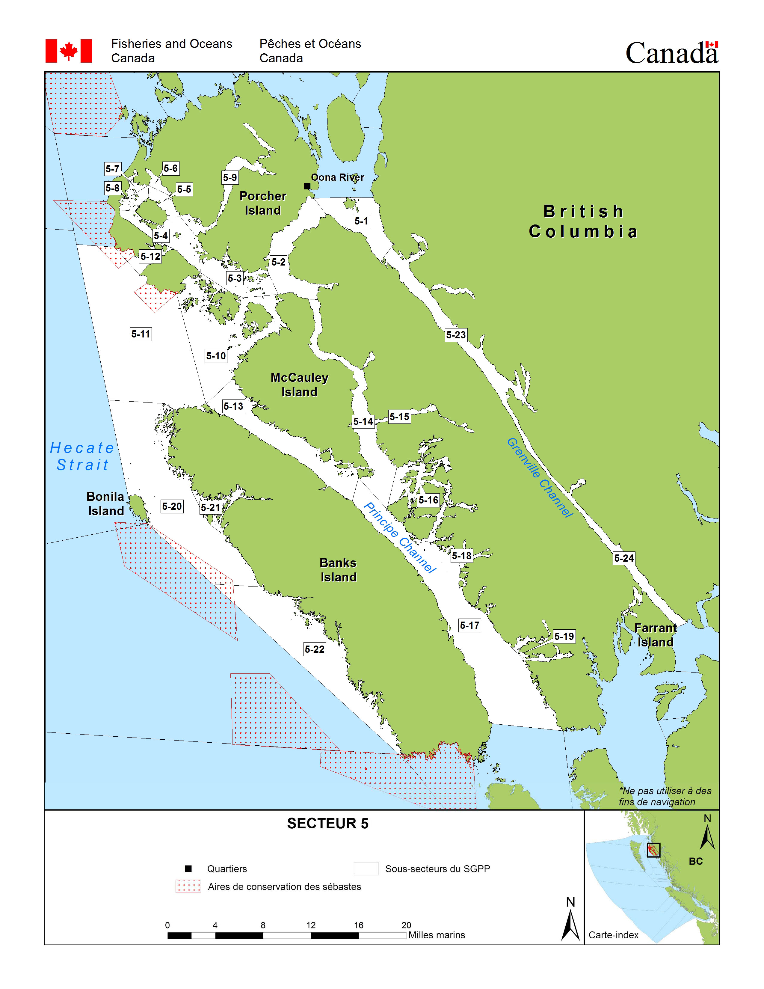Carte: Secteur de gestion des pêches 5