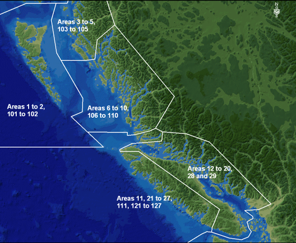 BC tidal waters current fishing regulations - FISH-ON CHARTERS FISH-ON
