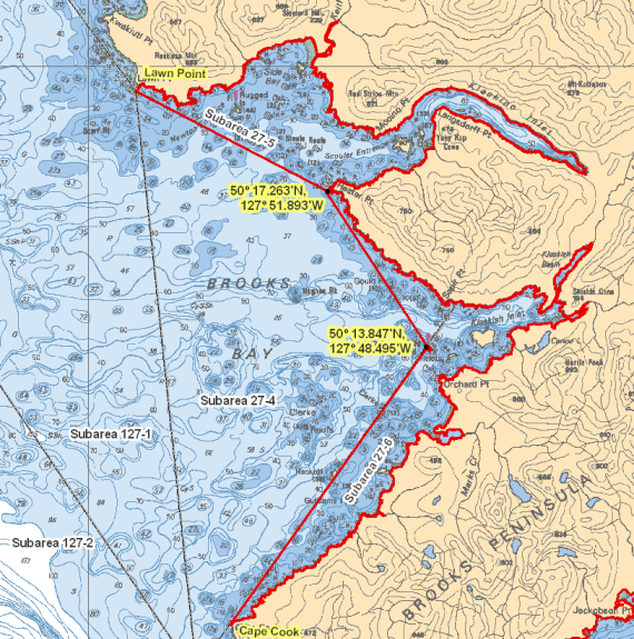 Map - Brooks Bay