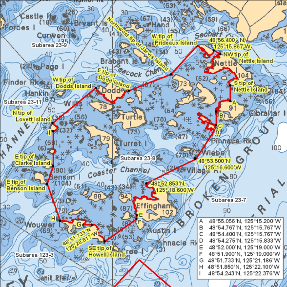 Map - Frederick Island
