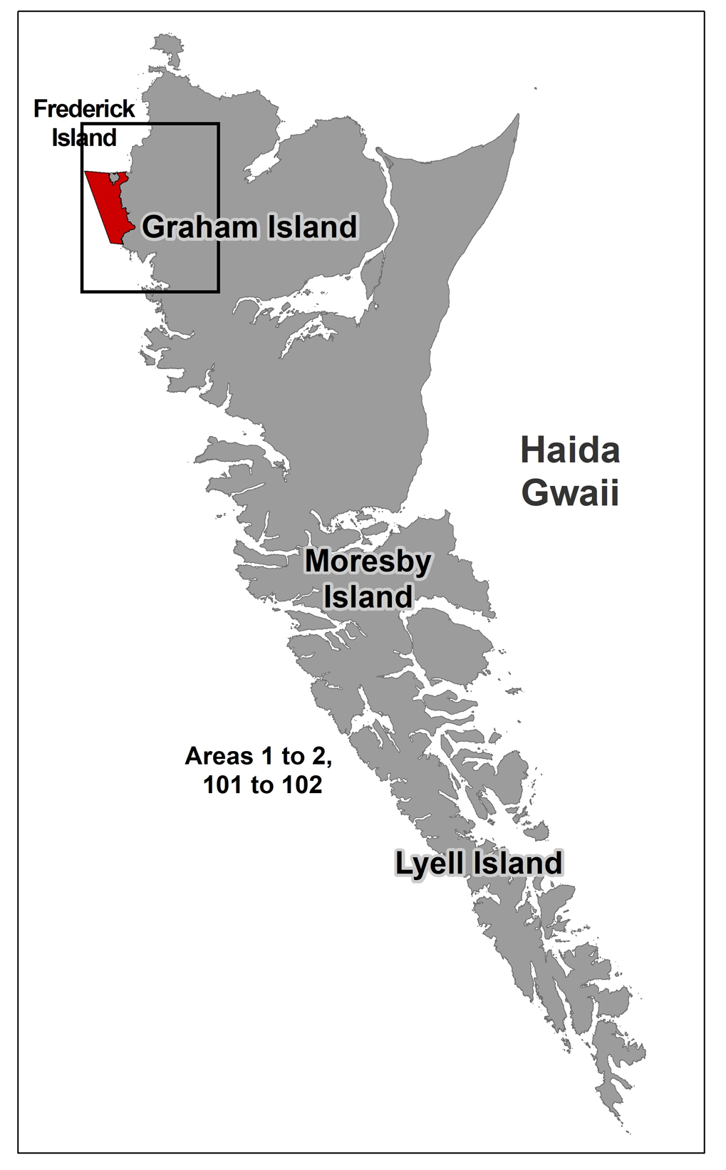 RCA inset map Frederick Island