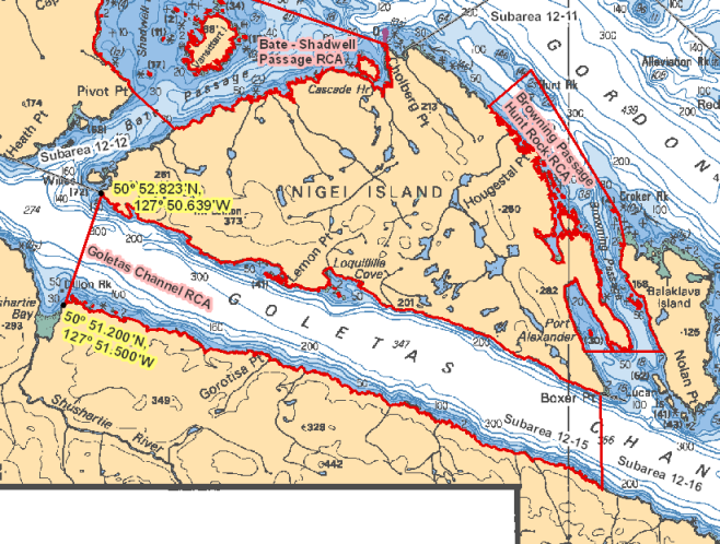 Carte - Passage Goletas