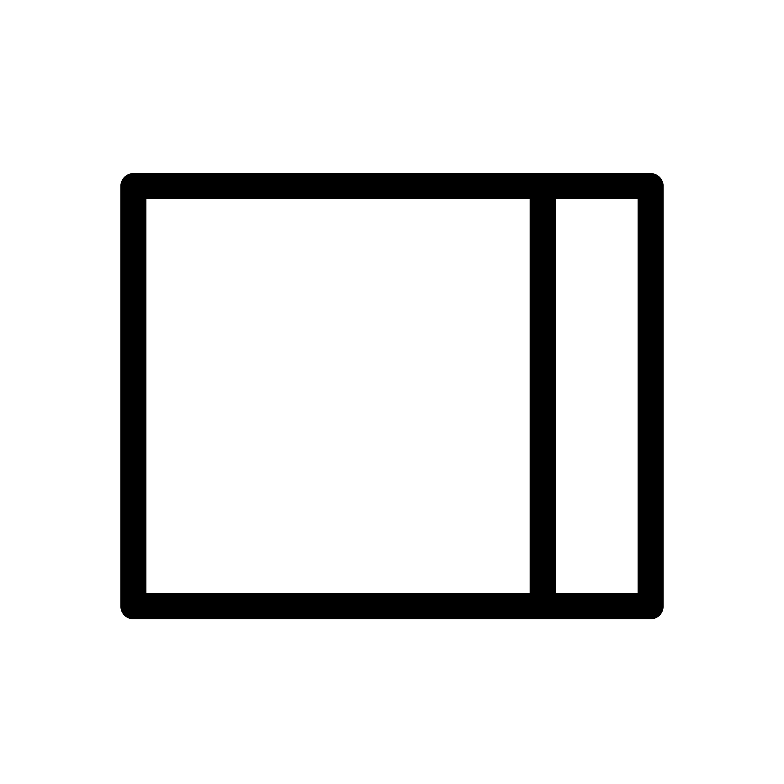 bouton d’ancrage : rectangle avec une ligne verticale le divisant près du côté droit