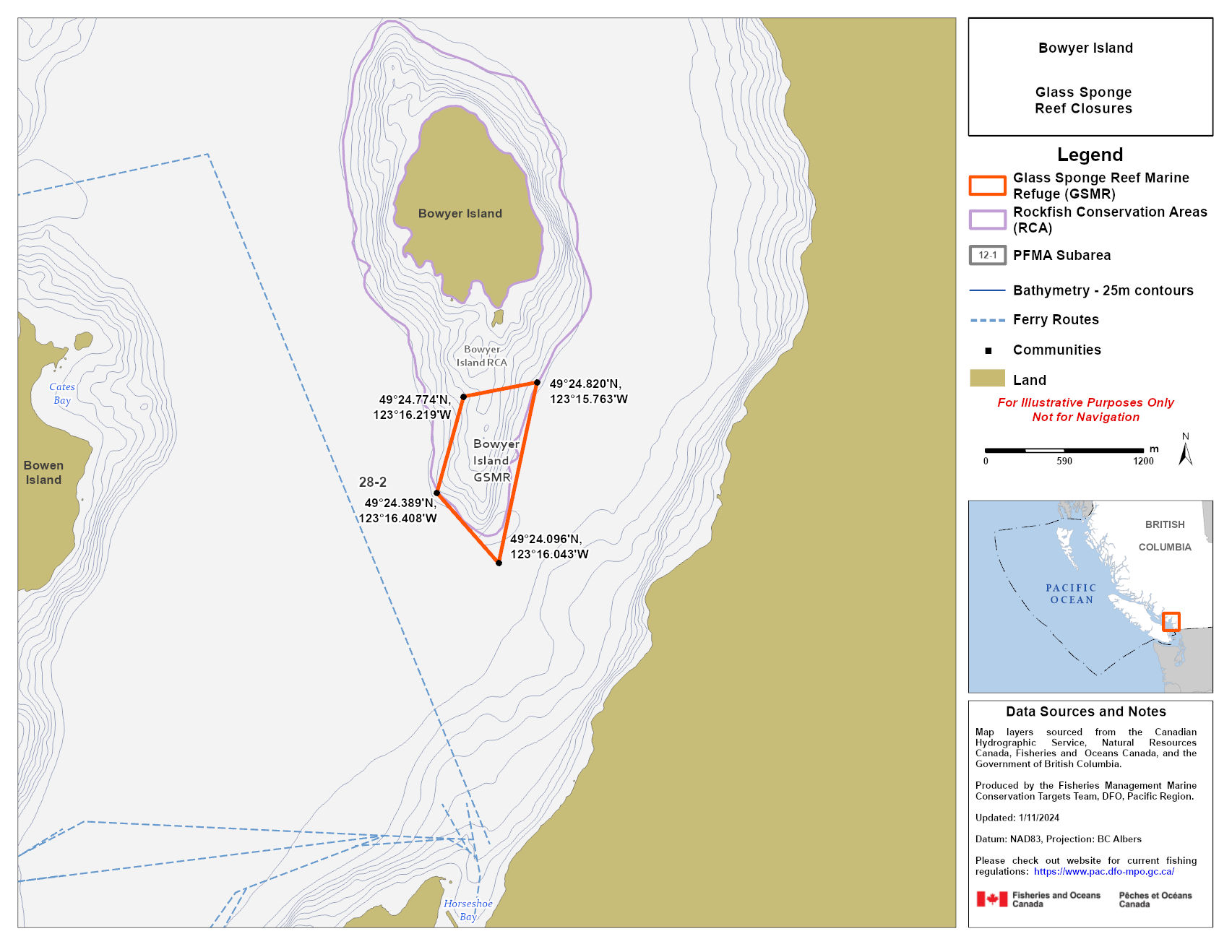 Map — Bowyer Island Marine Refuge