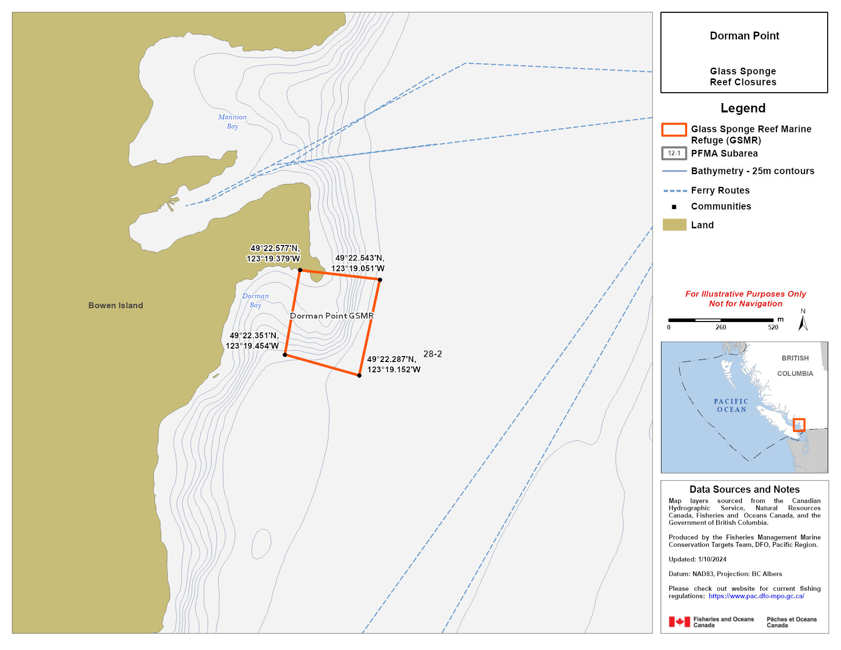 Map — Dorman Point Marine Refuge