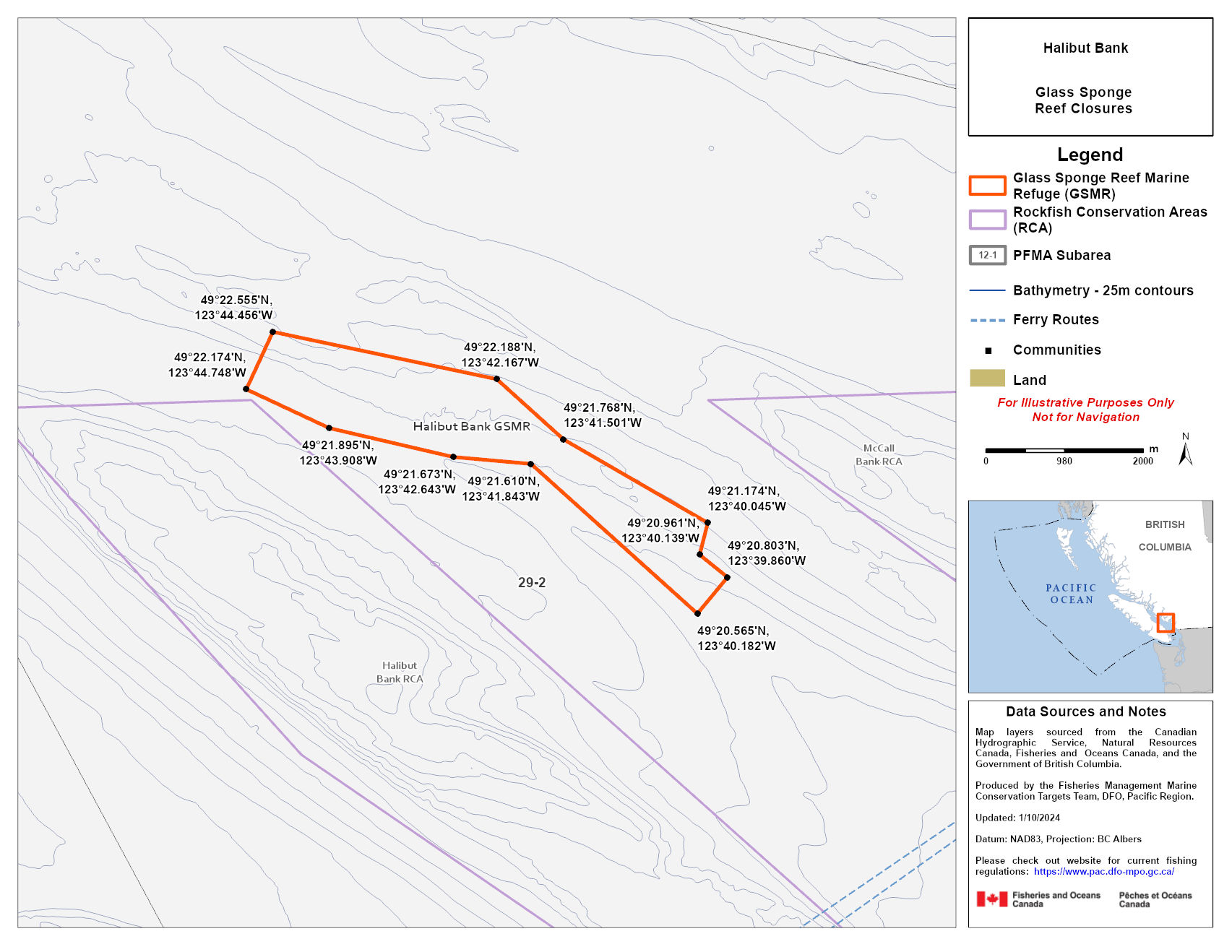 Map — Halibut Bank Marine Refuge