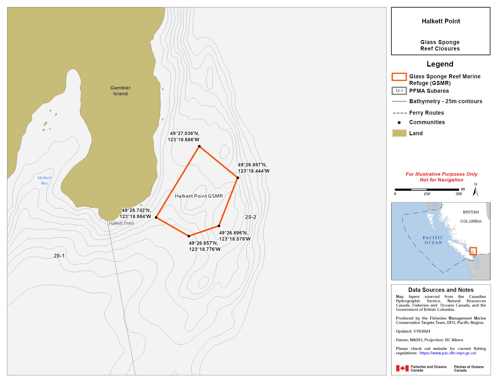 Map — Halkett Point Marine Refuge