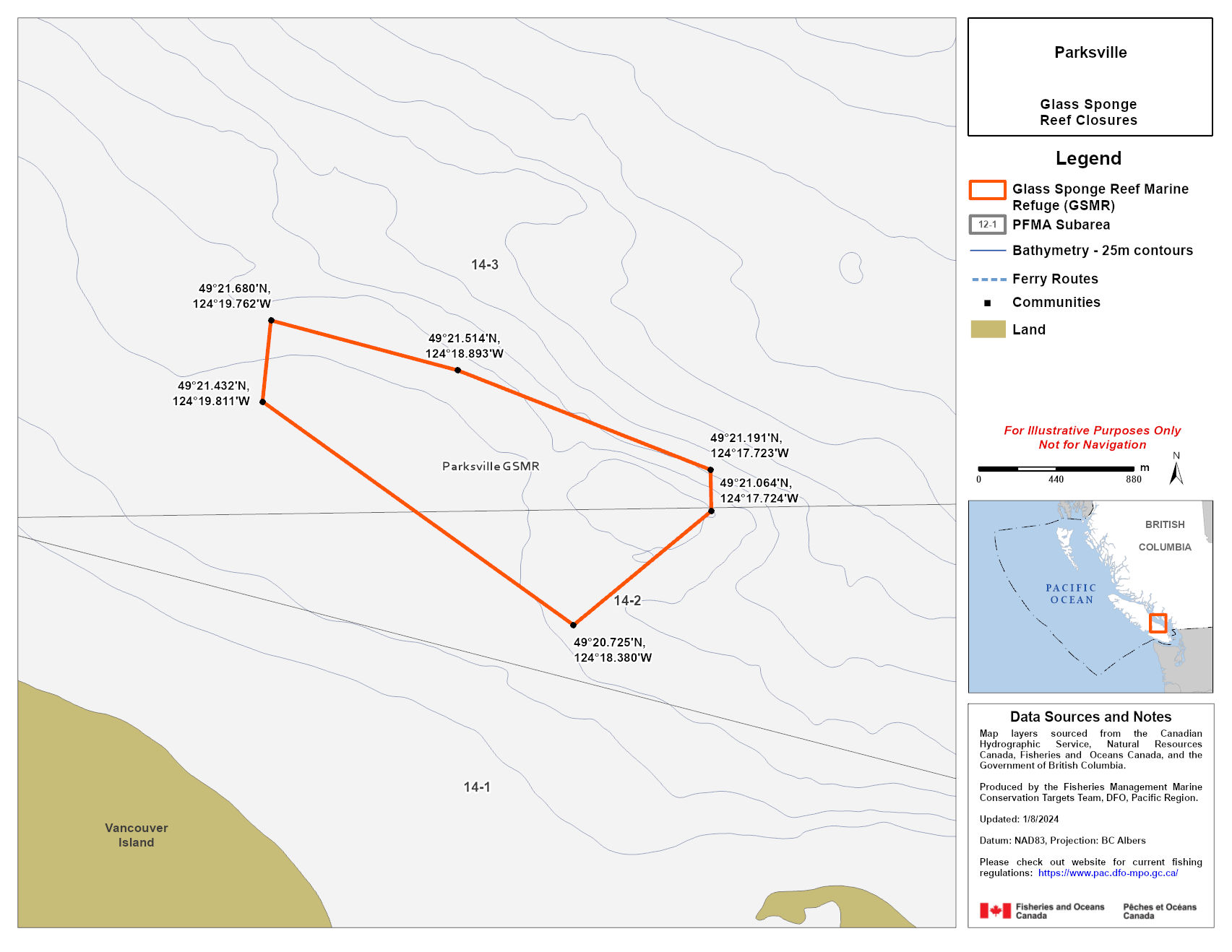 Map — Parksville Marine Refuge