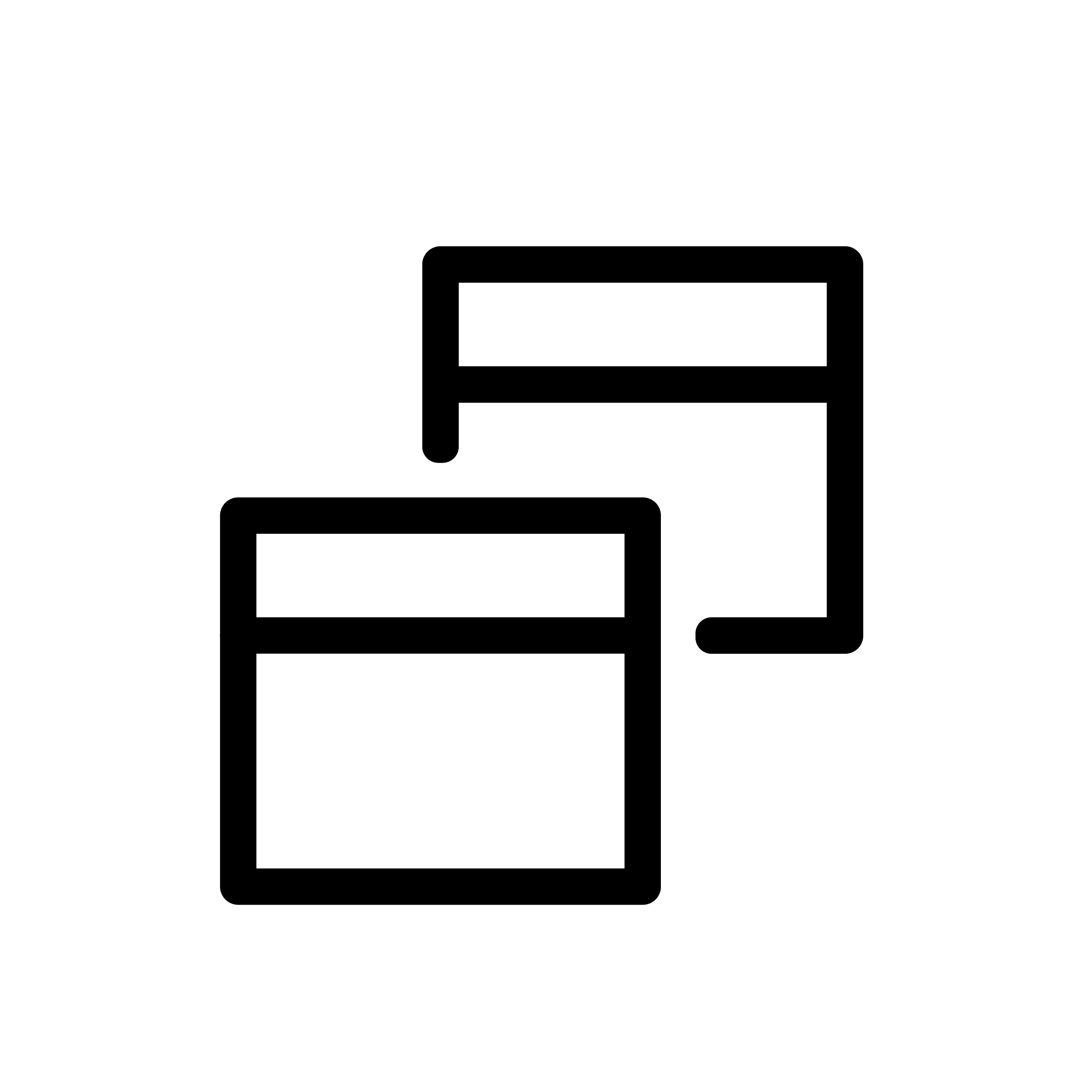 undock pop-up button: 2 rectangles with horizontal lines dividing them