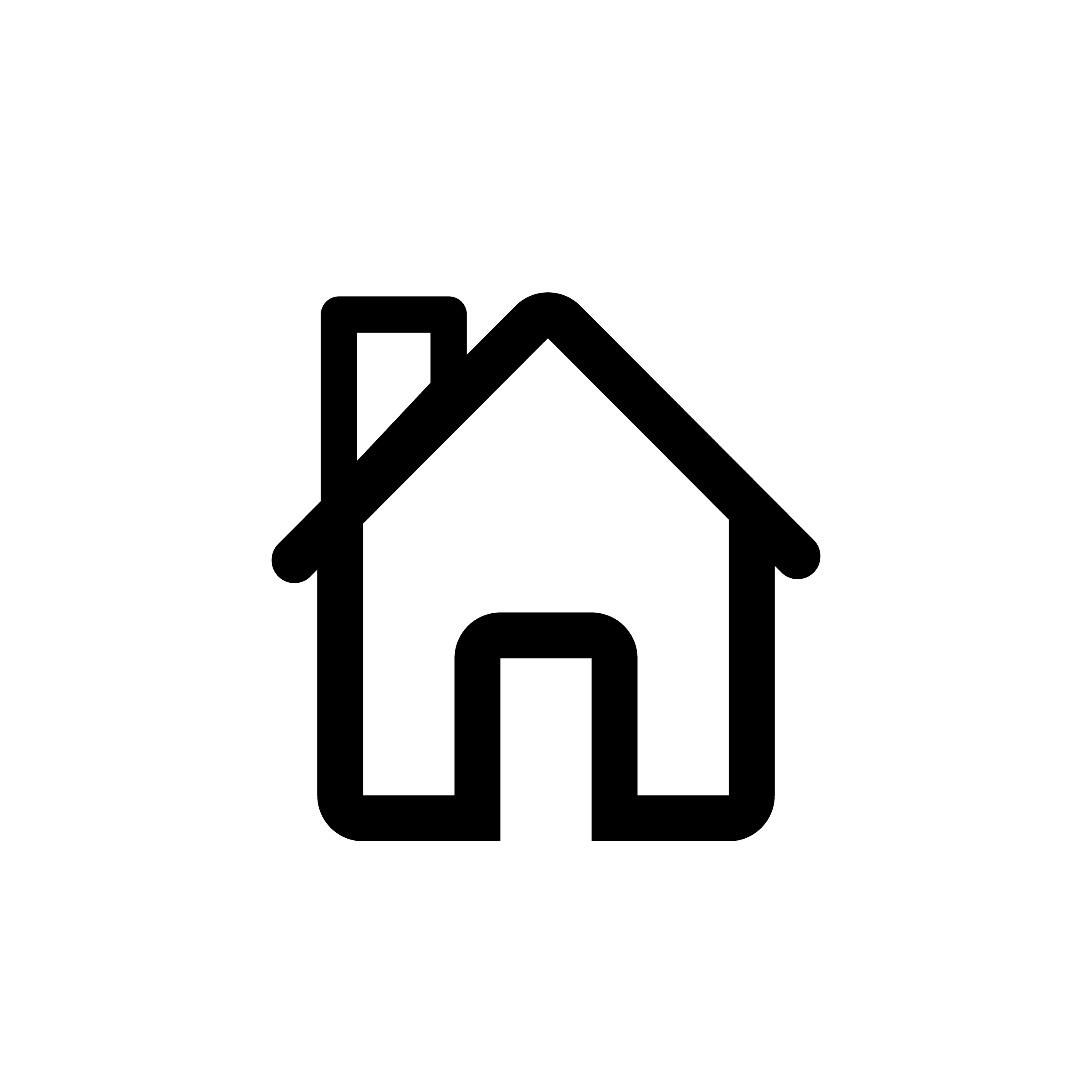 bouton d'affichage par défaut de la carte : contour d'une maison