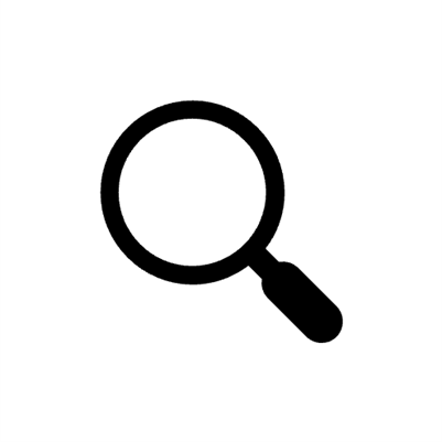 search button: a magnifying glass