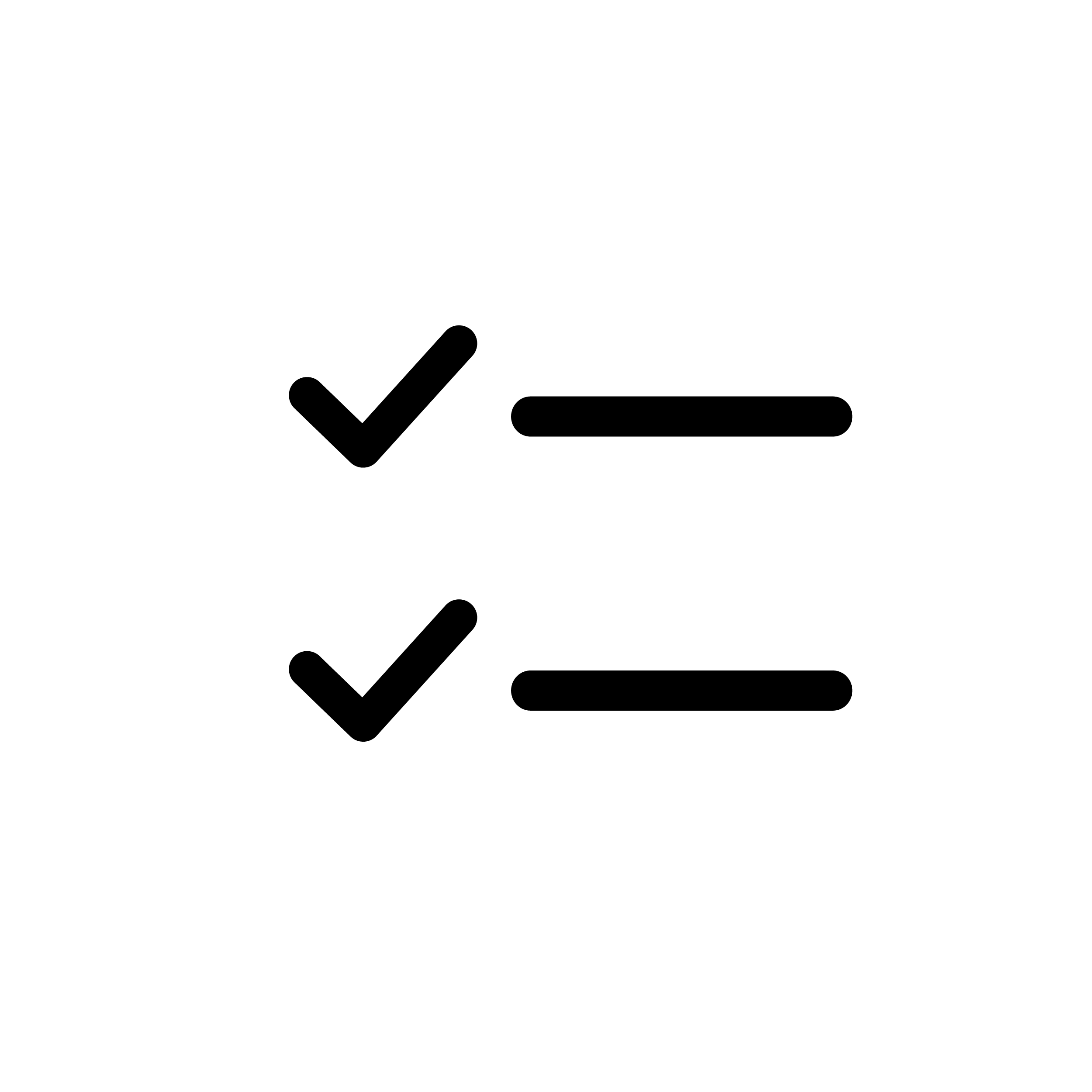 bouton d'affichage de la sélection : 2 lignes horizontales à droite de 2 coches